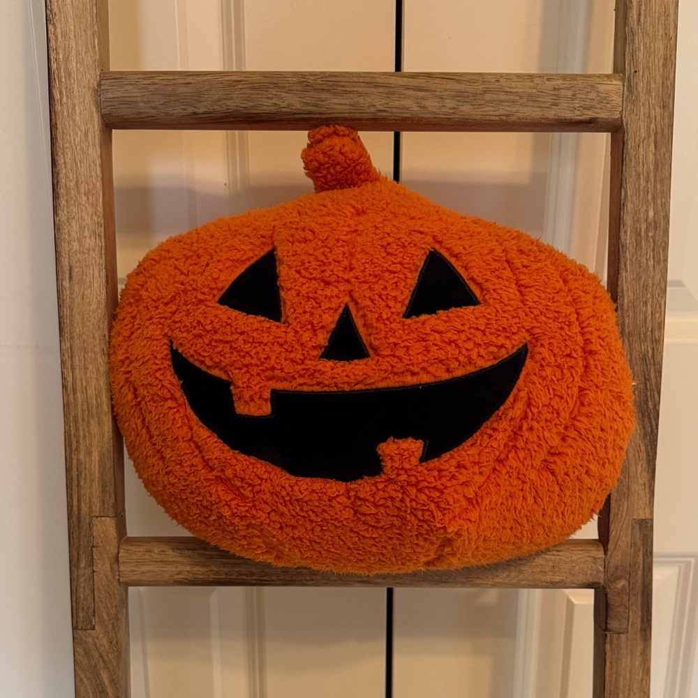 Orange Pumpkin Plush Pillow